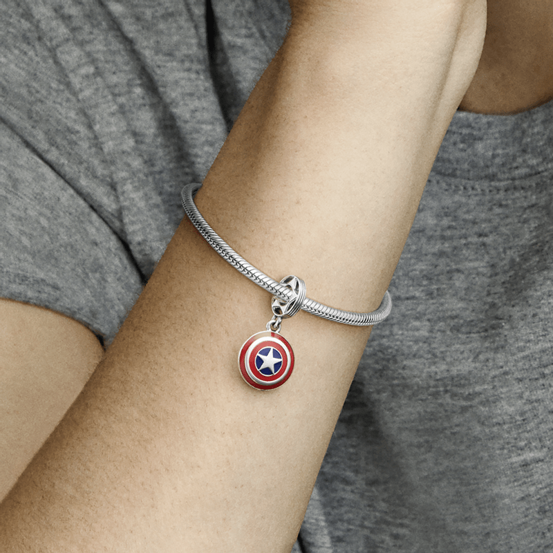 Charm Colgante Escudo Del Capitán América De The Avengers De Marvel