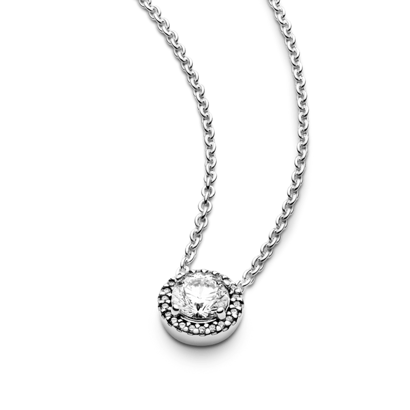 Collar con Halo Redondo Brillante