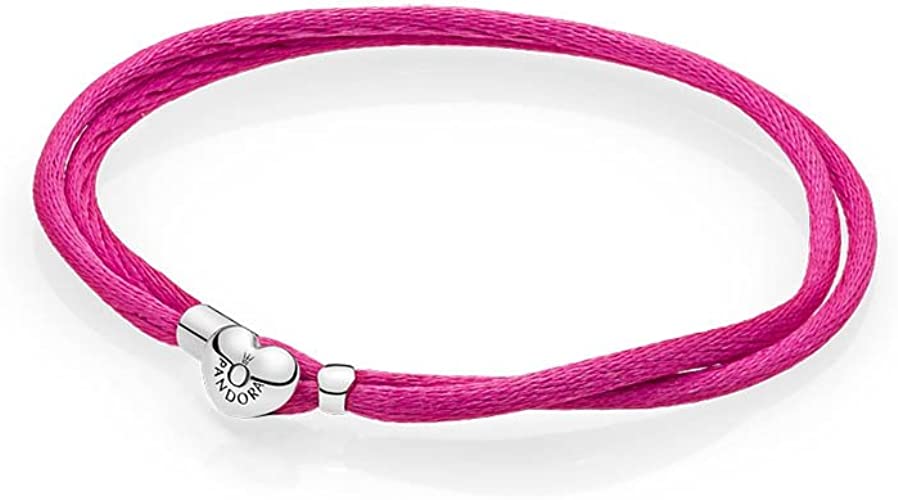 Brazalete Moments de Cordón de Tela, Rosa