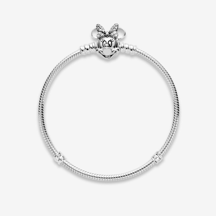 Brazalete Plata Retrato de Minnie Brillante