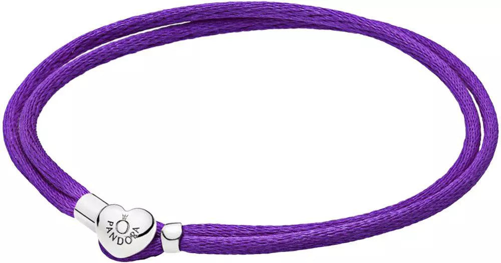Products Brazalete Moments de Cordón de Tela, Morado