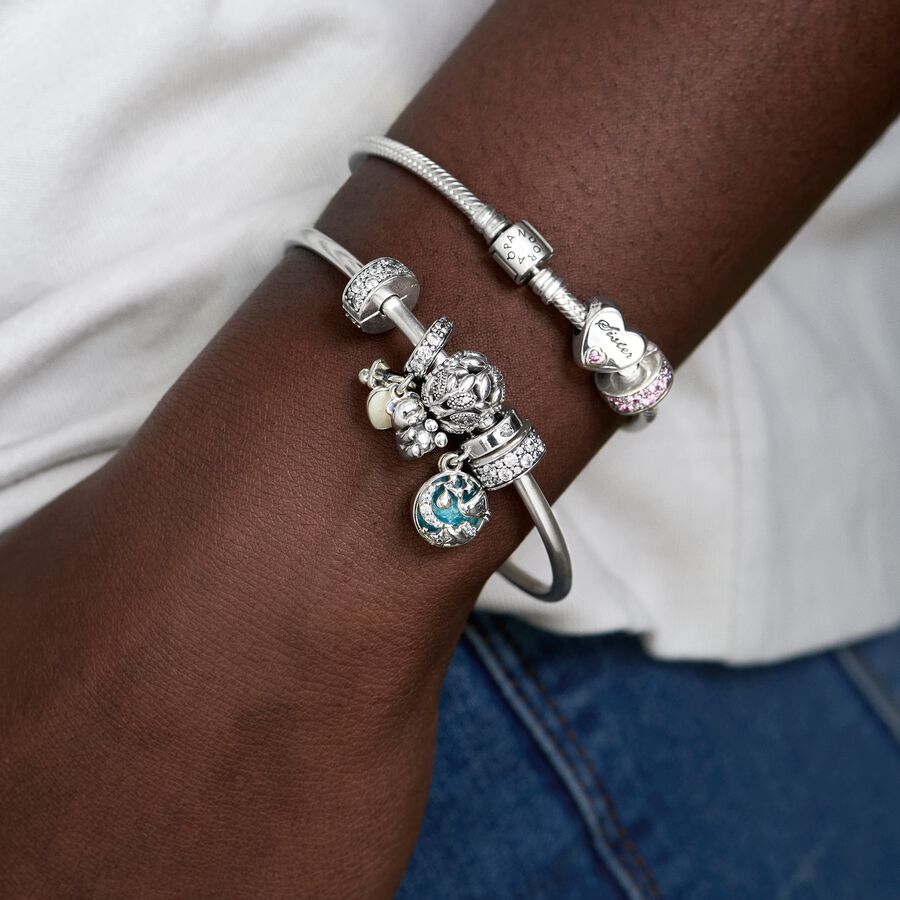 Charm Clip Pavé Claro