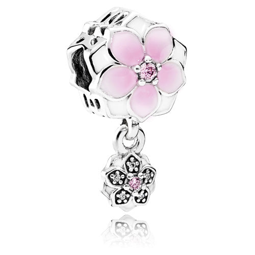 Charm Floración Magnolia Pendiente