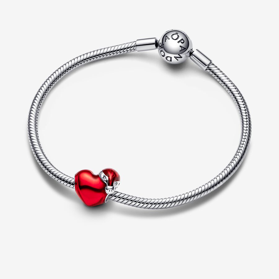 Charm Corazón Navideño Rojo