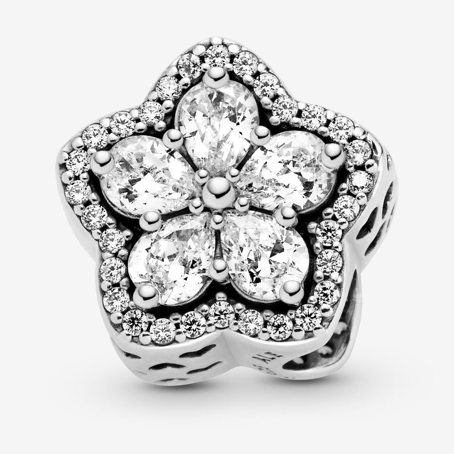 Charm Pave Copos de Nieve Brillante
