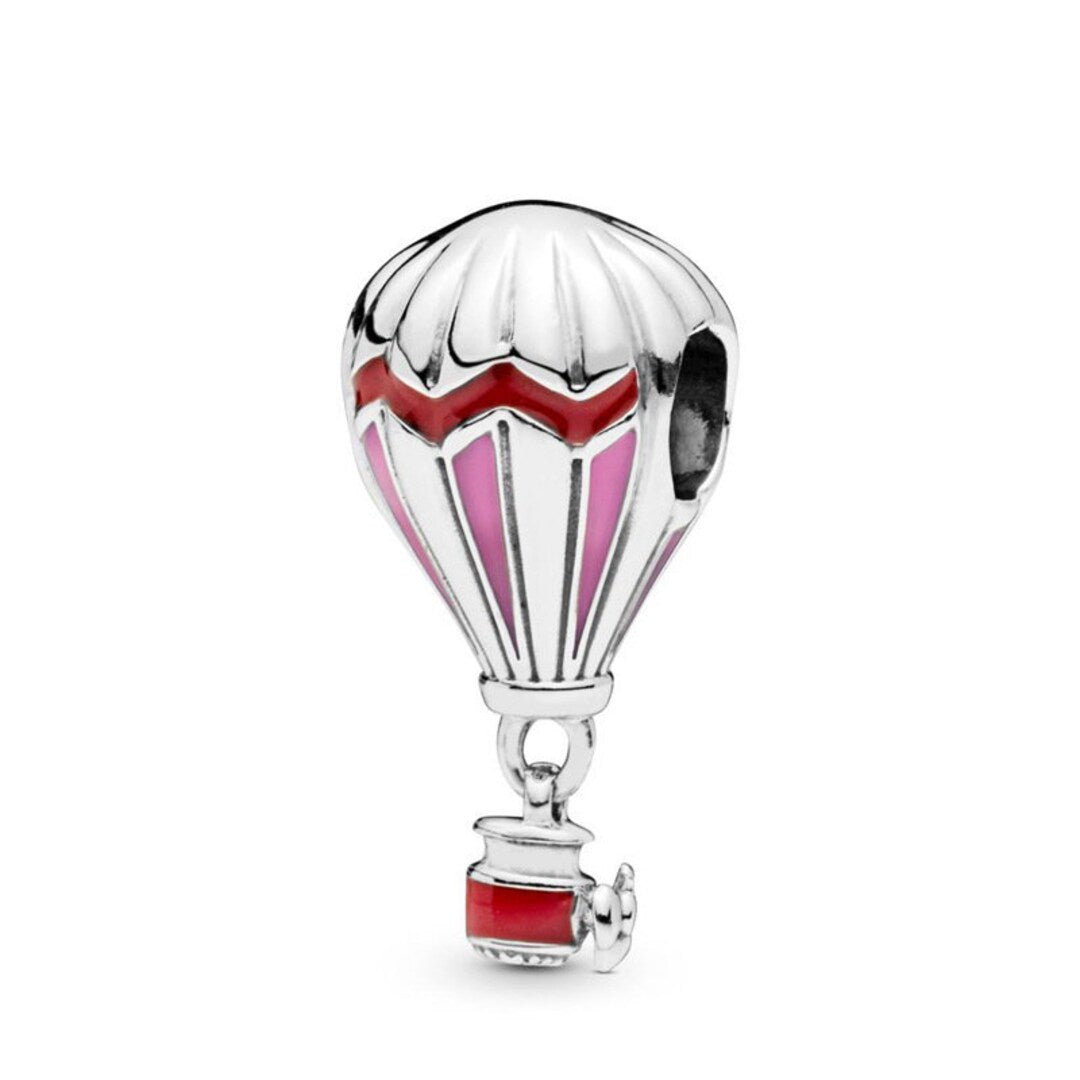Charm Globo Aerostatico Rojo y Rosa