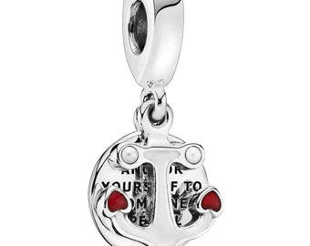 Charm colgante Ancla del corazón