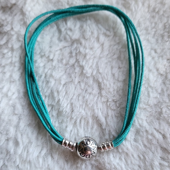 Brazalete Multi-Hilo con Cierre, Turquesa