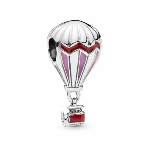 Charm Globo Aerostatico Rojo y Rosa