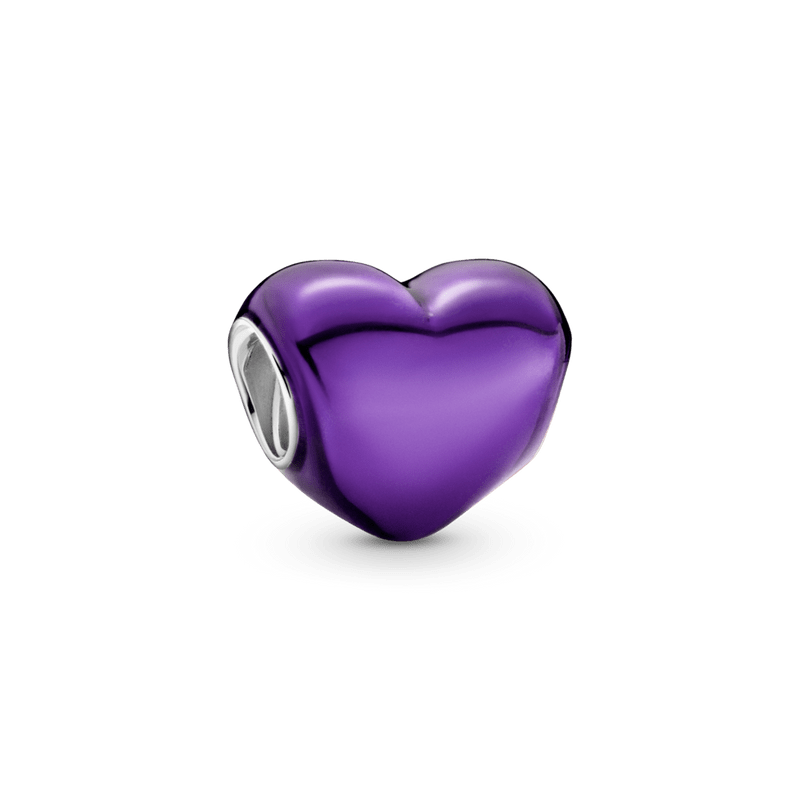 Charm In My Heart Corazon con Esmalte Transparente