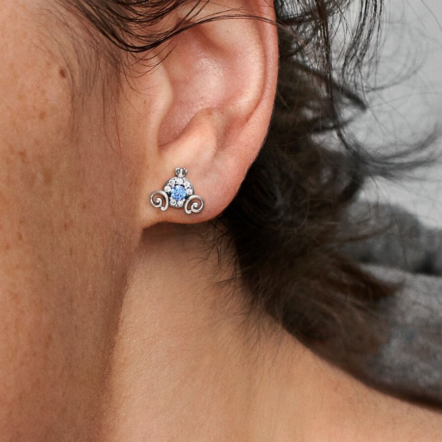 Aretes de botón calabaza de Cenicienta de Disney