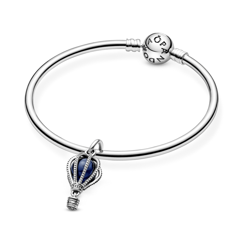 Charm Colgante De Viaje Globo Aerostático Azul Oscuro