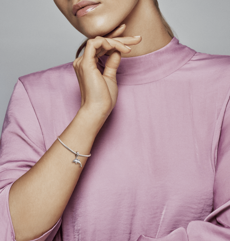 Charm Colgante Delfín Resplandeciente