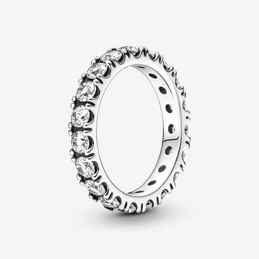 Anillo Eternity Brillante Plata