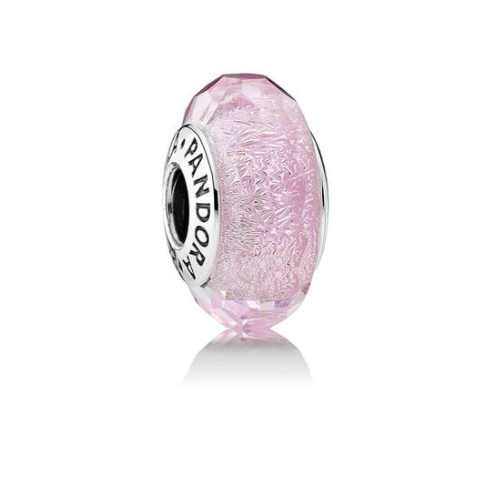 Charm Murano Faceted Rosado