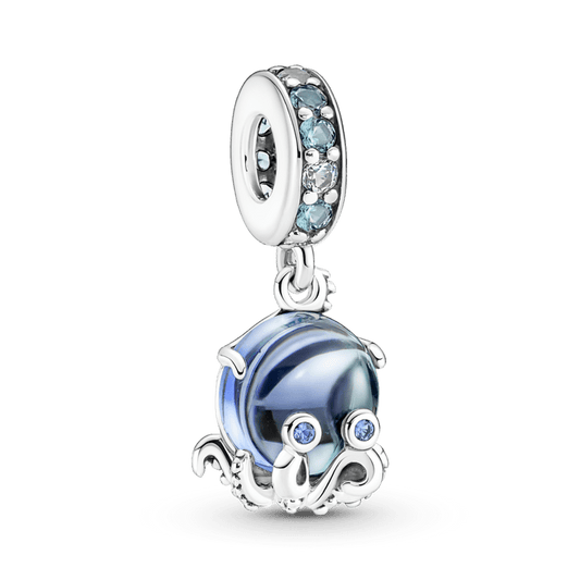 Charm Colgante Pulpo Tierno de Cristal Murano