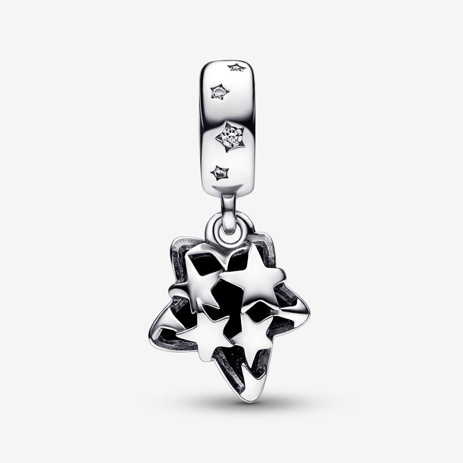 Charm colgante de Murano Estrella de Galaxia Celestial