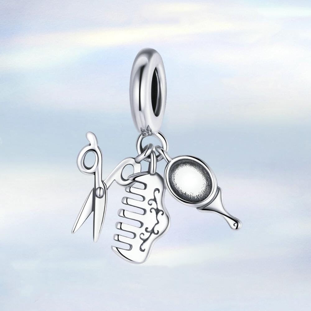 Charm Colgante Peine, Espejo y Secador