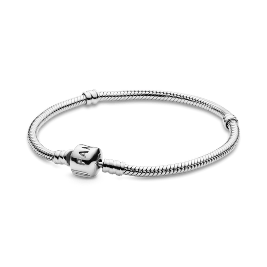 Brazalete cadena de serpiente con cierre Barril Moments